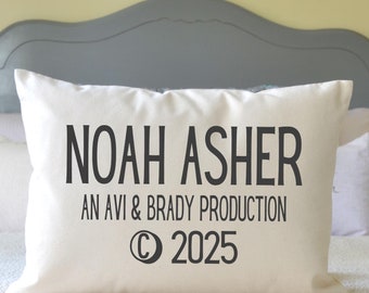 Personalized baby gift, baby pillow, trendy baby, twins gift, baby gift, twin shower gift #