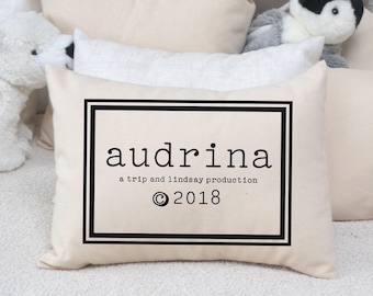 Trendy baby, personalized pillow, best baby girl gift, best baby boy gift, greatest adventure, new baby wishes, goddaughter, twin baby gift