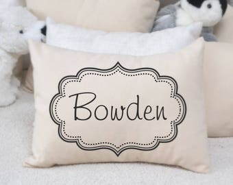Personalized pillow, baby name pillow, baby boy gift, Christmas gift idea,baby gift ,Children's pillow name pillow, newborn gift, dots