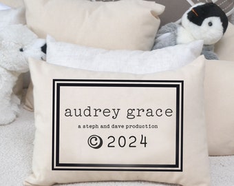 Personalized baby gift, baby pillow, trendy baby, twins gift, baby gift, twin shower gift #