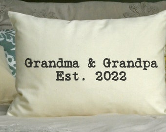 Grandparent personalized, Grandparent christmas,  Hard to buy for, vintage style, pregnancy reveal, Pregnancy announcement +