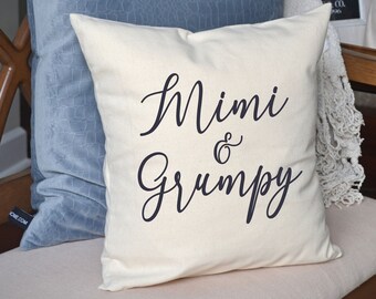 Grandparent personalized, Grandparents Day gift for mom, Mothers day gift, Father gift idea, name pillow, hard to buy for pillow