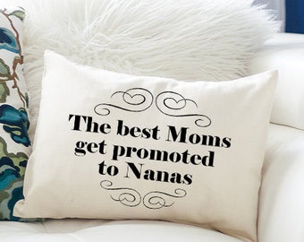 Christmas grandparent, Mothers Day gift, Pregnancy reveal, personalized pillow, grandparent gift idea, Mother's Day, mom reveal