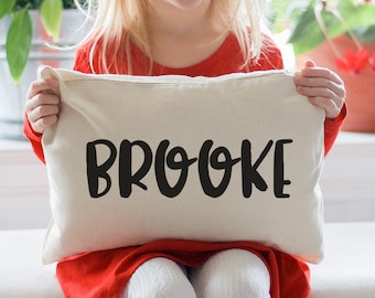 Personalized baby pillow, Newborn gift, girls pillow, name pillow, pink and grey baby gift idea, baby shower gift, new baby, welcome baby
