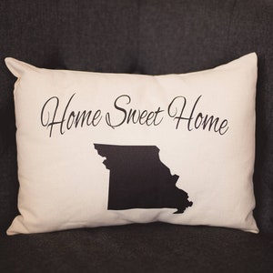 State pillow, State Pride, Personalized state, Texas, Location, state gift, Home Sweet Home, Relocation, moving gift, going away -state-