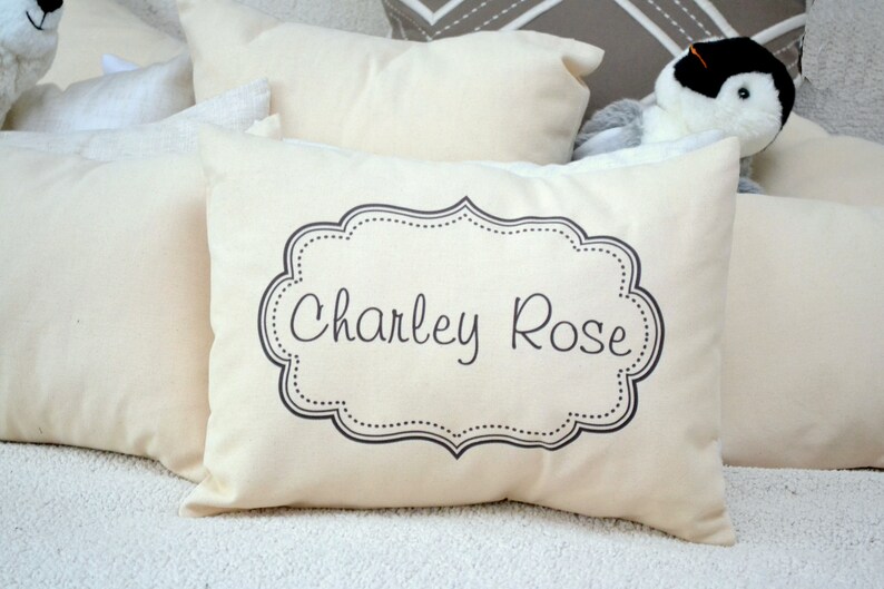 Personalized Pillow Baby Name Pillow Baby Boy Gift Etsy