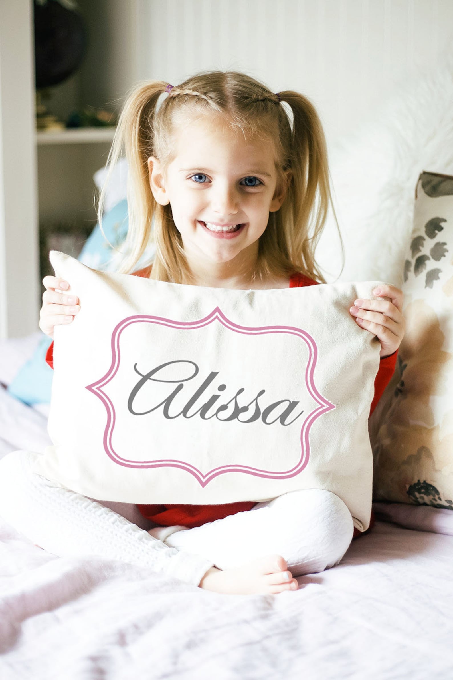 Personalized baby pillow baby girl gift idea Newborn gift Etsy