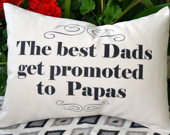 Grandparent gift, Fathers Day, Pregnancy reveal, personalized pillow, grandparent gift idea, Mother's Day