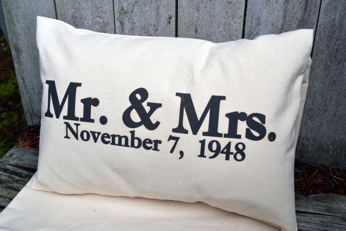 Personalized Pillow Wedding Gift Christmas Gift Idea Mr Etsy