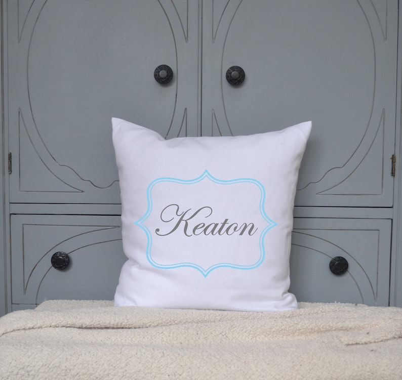 Personalized Pillow Baby Boy Gift Idea Baby Pillow Newborn Etsy