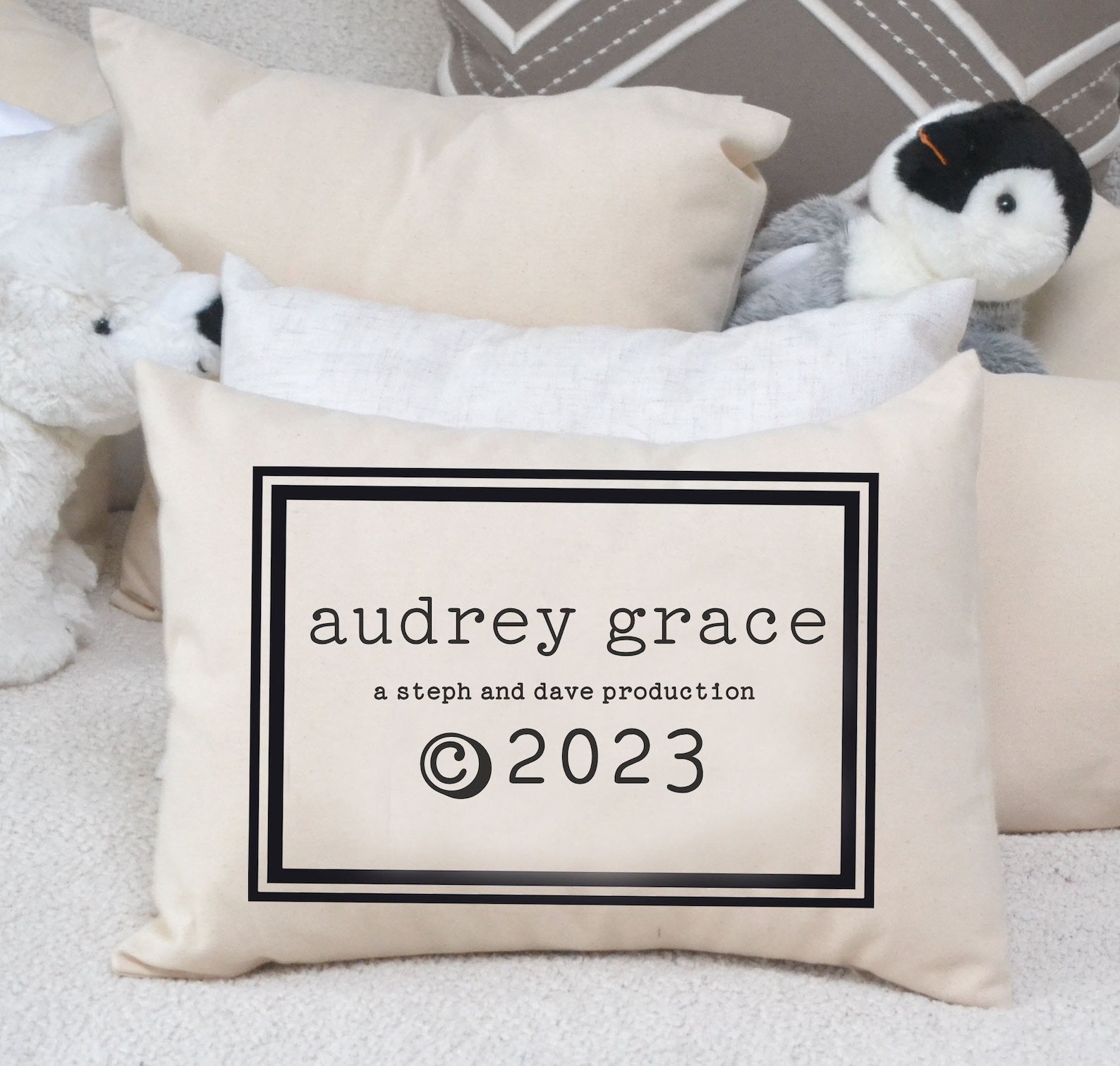 Baby Pillow Personalized Baby Pillow Shower Gift for Etsy