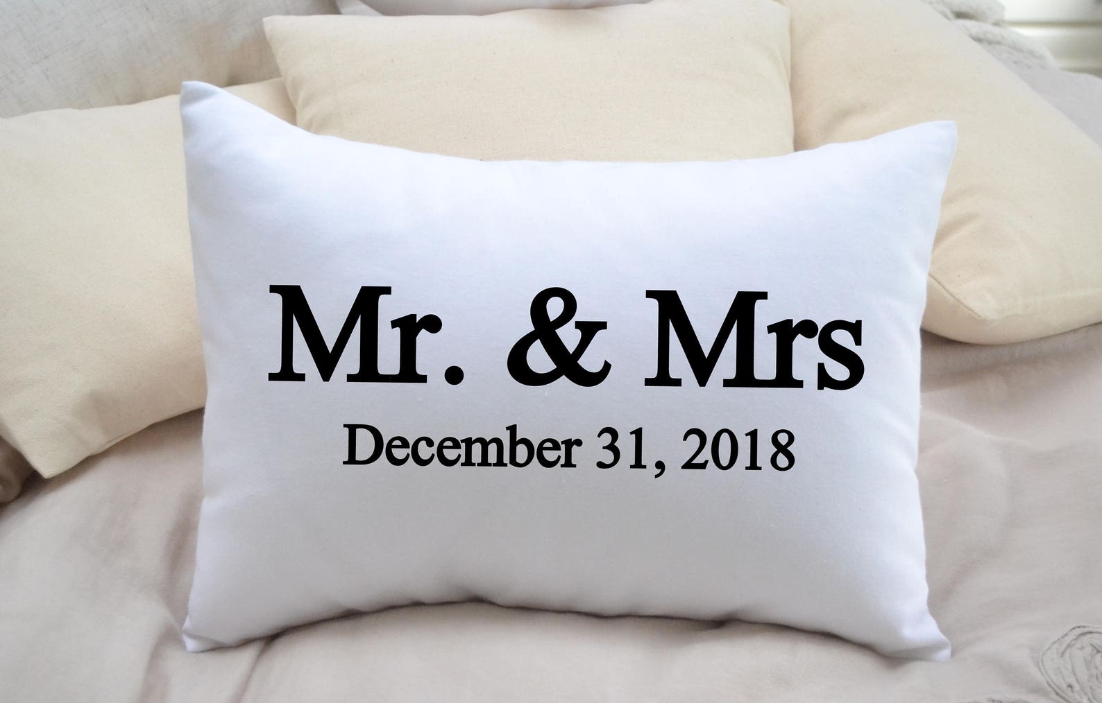 Personalized Pillow Wedding Gift Christmas Gift Idea Mr Etsy