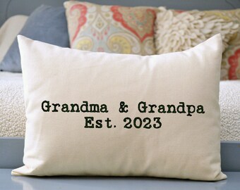 Grandparent personalized, grandparent Christmas, Hard to buy for, vintage look, pregnancy reveal, pregnancy announcement, gift for her +