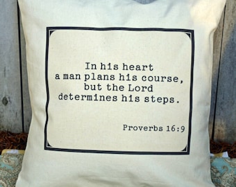 Religious pillow spiritual , Christian gift, Bible verse, Retreat gift Pillow, proverbs // Give thanks //