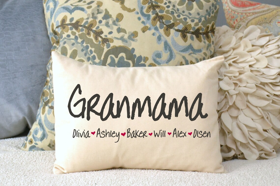 Grandparent gift Personalized Pillow Grandparents day mom