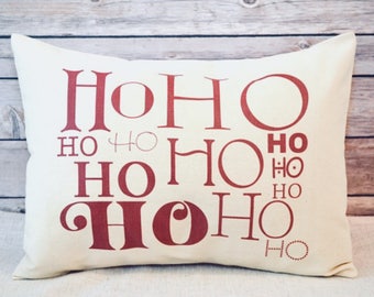 Santas pillow, Christmas Pillow, Christmas Decor, Ho Ho Ho, Christmas Decor, Christian Holiday, Holiday Decoration, St. Nick, Saint Nick