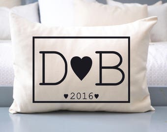 Christmas gift, Black monogram, 2nd anniversary, cotton anniversary, best selling, anniversary gift, long distance dating, fiance gift