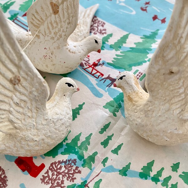 Personalized dove christmas ornaments