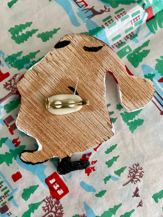 pin / little wooden santa pin - image 4