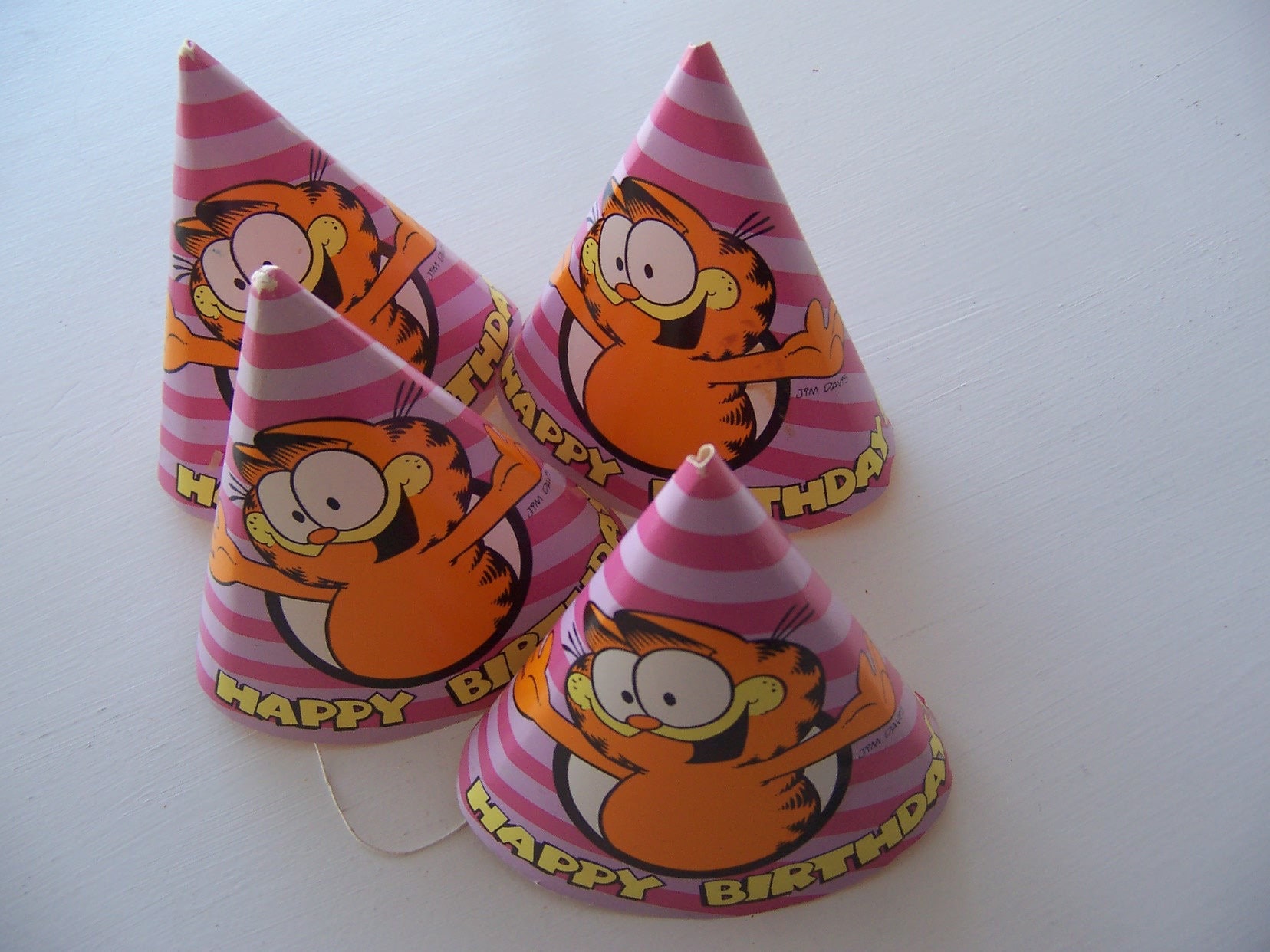Garfield vintage party hats Etsy