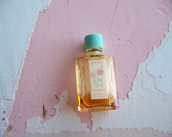 bottle / avon wild rose perfume bottle