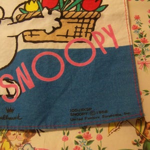 hanky / 1958 tiny snoopy hanky image 2