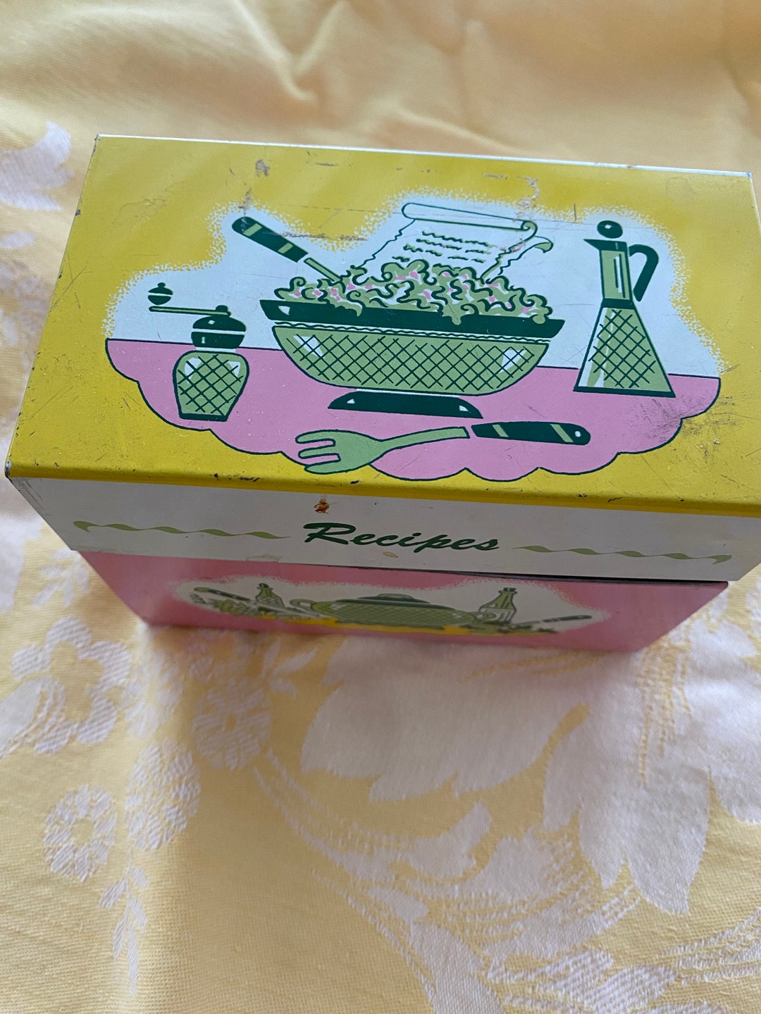 Recipe Box / Ohio Art Pink Recipe File Box - Etsy