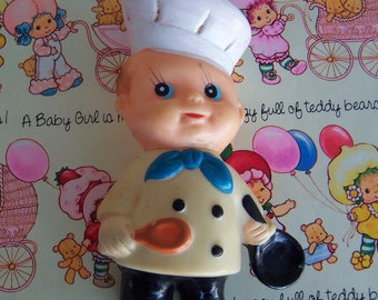 squeaky toy / chef rubber squeaky toy