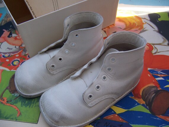 shoes / vintage leather baby/toddler shoes - image 4