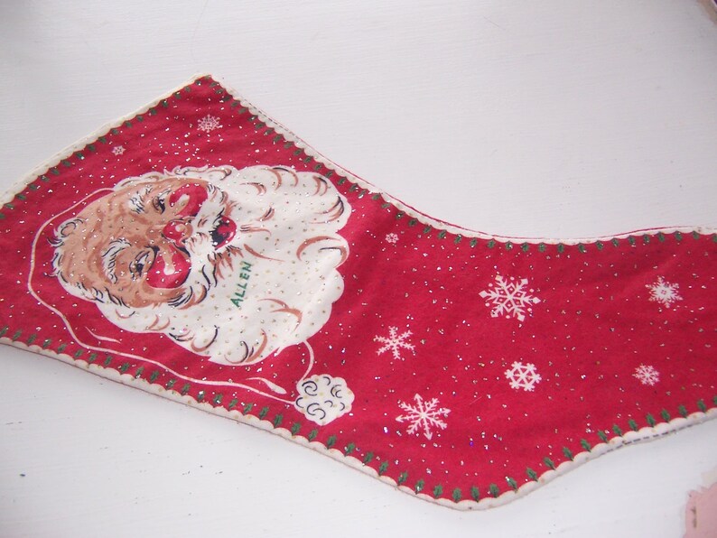 allen wool felt christmas stocking