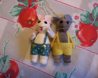 ornaments / styrofoam mice ornaments