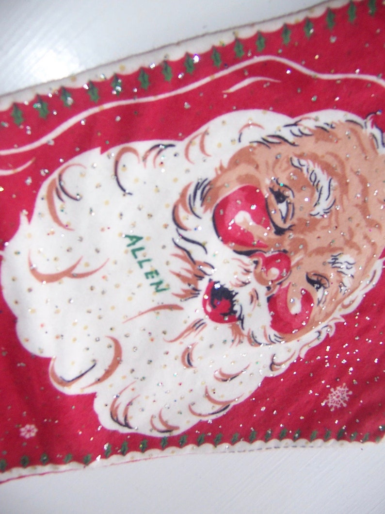allen wool felt christmas stocking