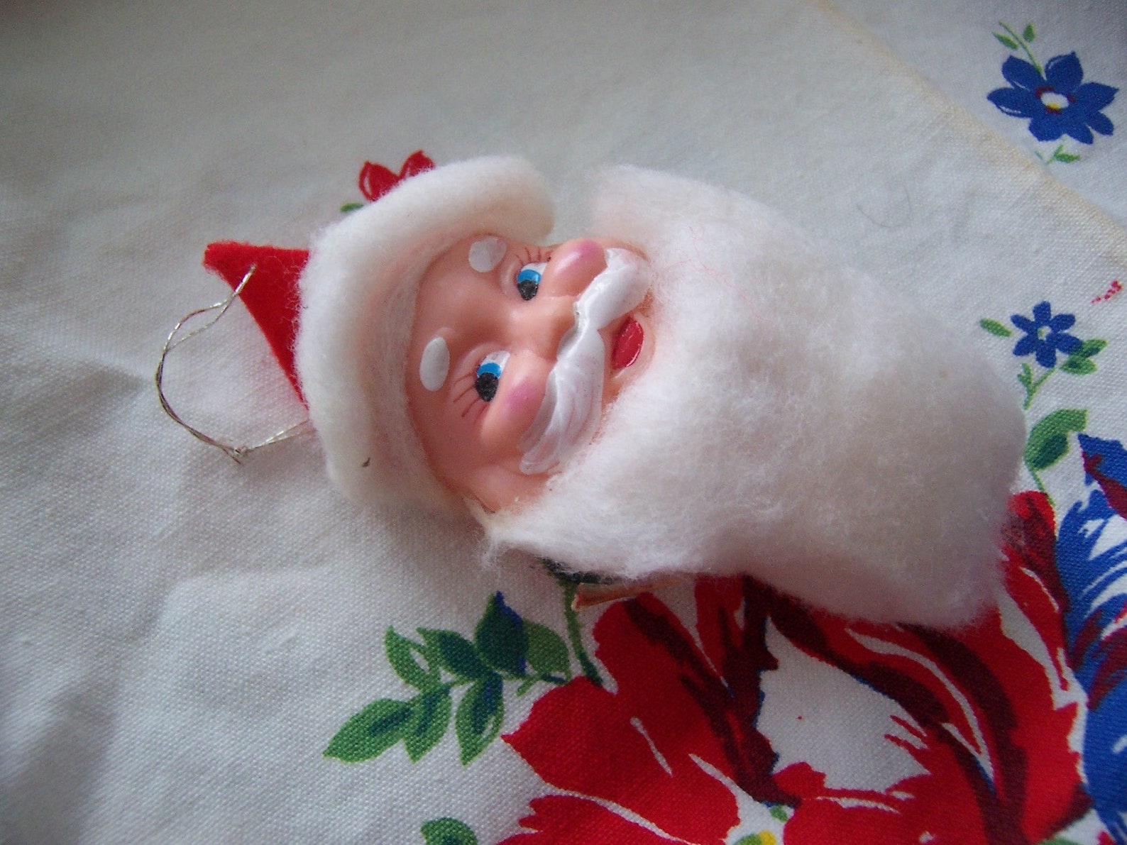 Ornament / Santa Rubber Doll Head Ornament Etsy