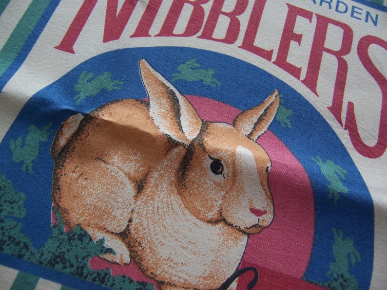 Fabric / Vintage Rabbit Pillow Top Etsy