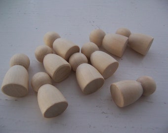 wooden small peg dolls craft supply