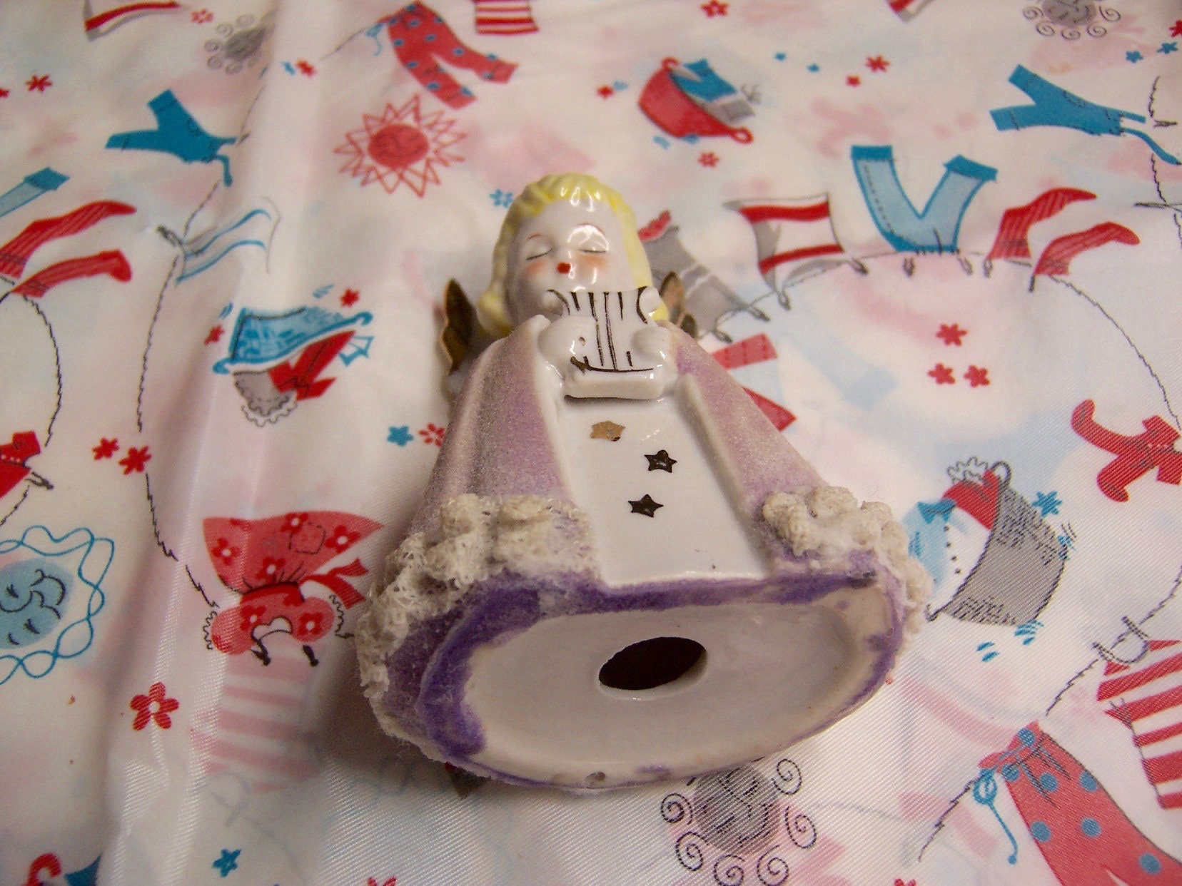 Angel Figurine With Musical Instrument | Etsy