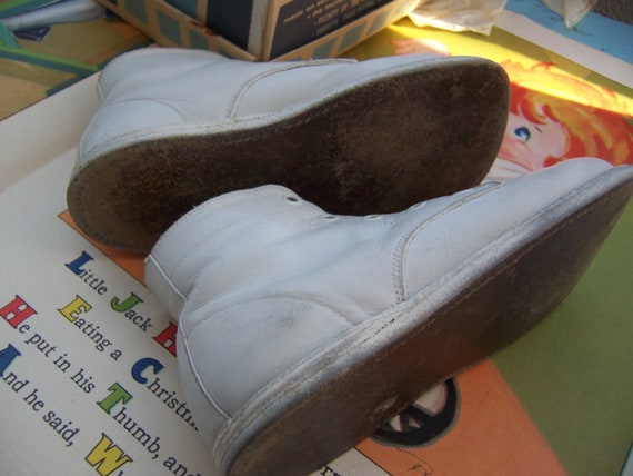 shoes / vintage leather baby shoes - image 6