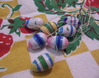 seven tiny wee wooden eggs