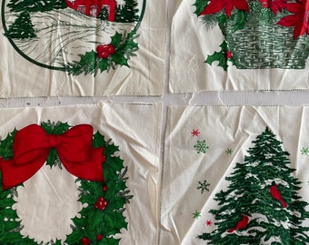 fabric / little christmas fabric panels