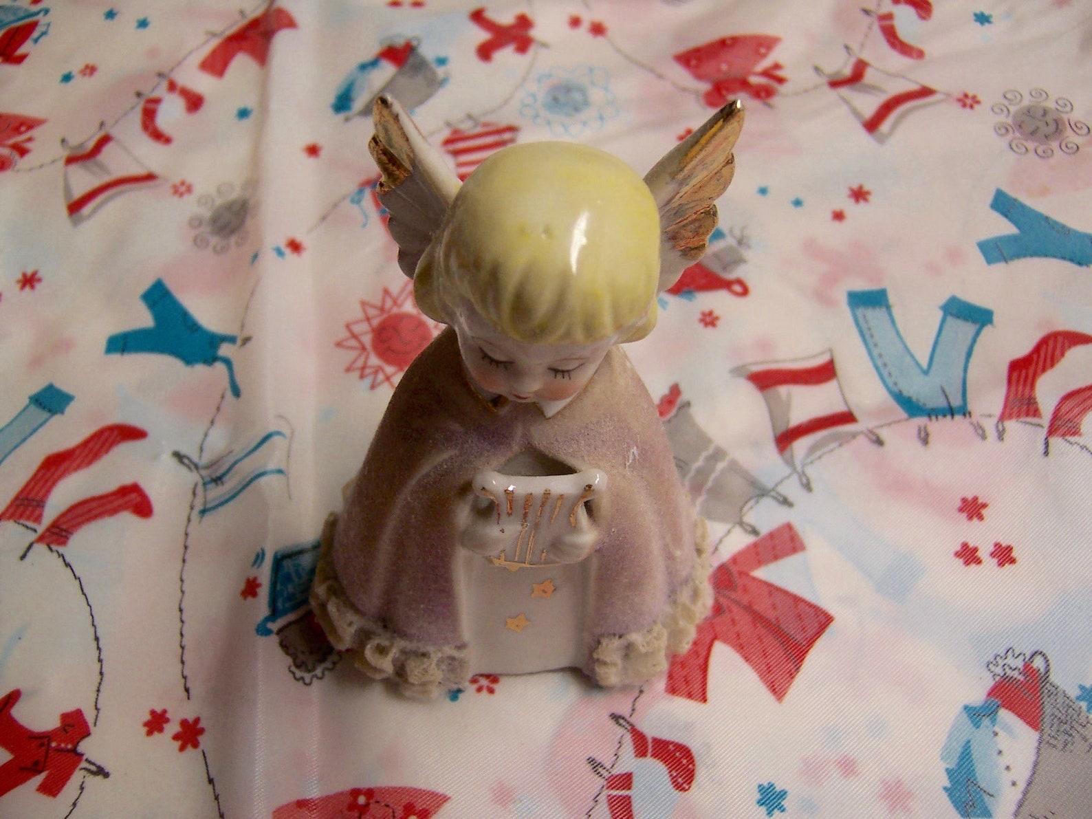 Angel Figurine With Musical Instrument | Etsy