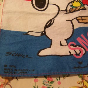 hanky / 1958 tiny snoopy hanky image 3