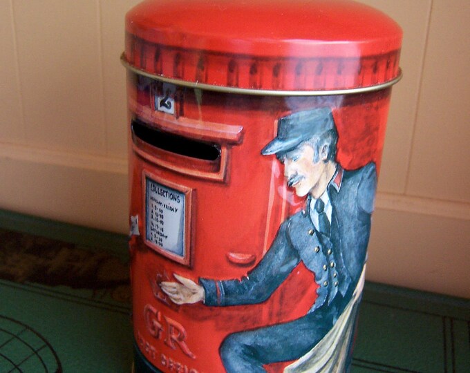 Post Office Money Box by Churchill Tin Etsy