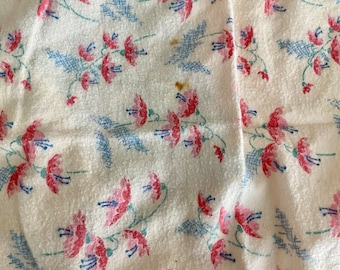 blanket / vintage flannel doll blanket