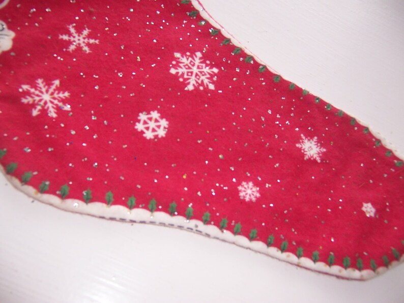 allen wool felt christmas stocking