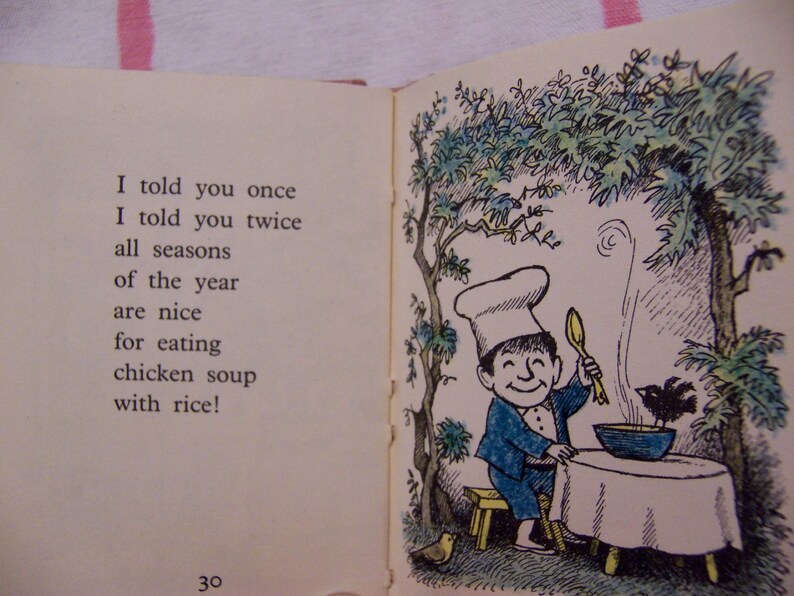 Chicken soup with rice a book of months Etsy