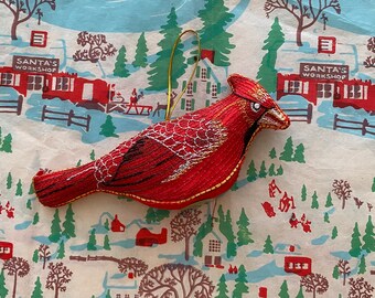 bird / red bird ornament
