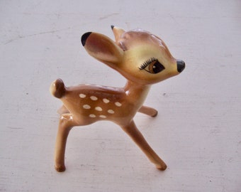 deer / bambi with long slender legs figurine