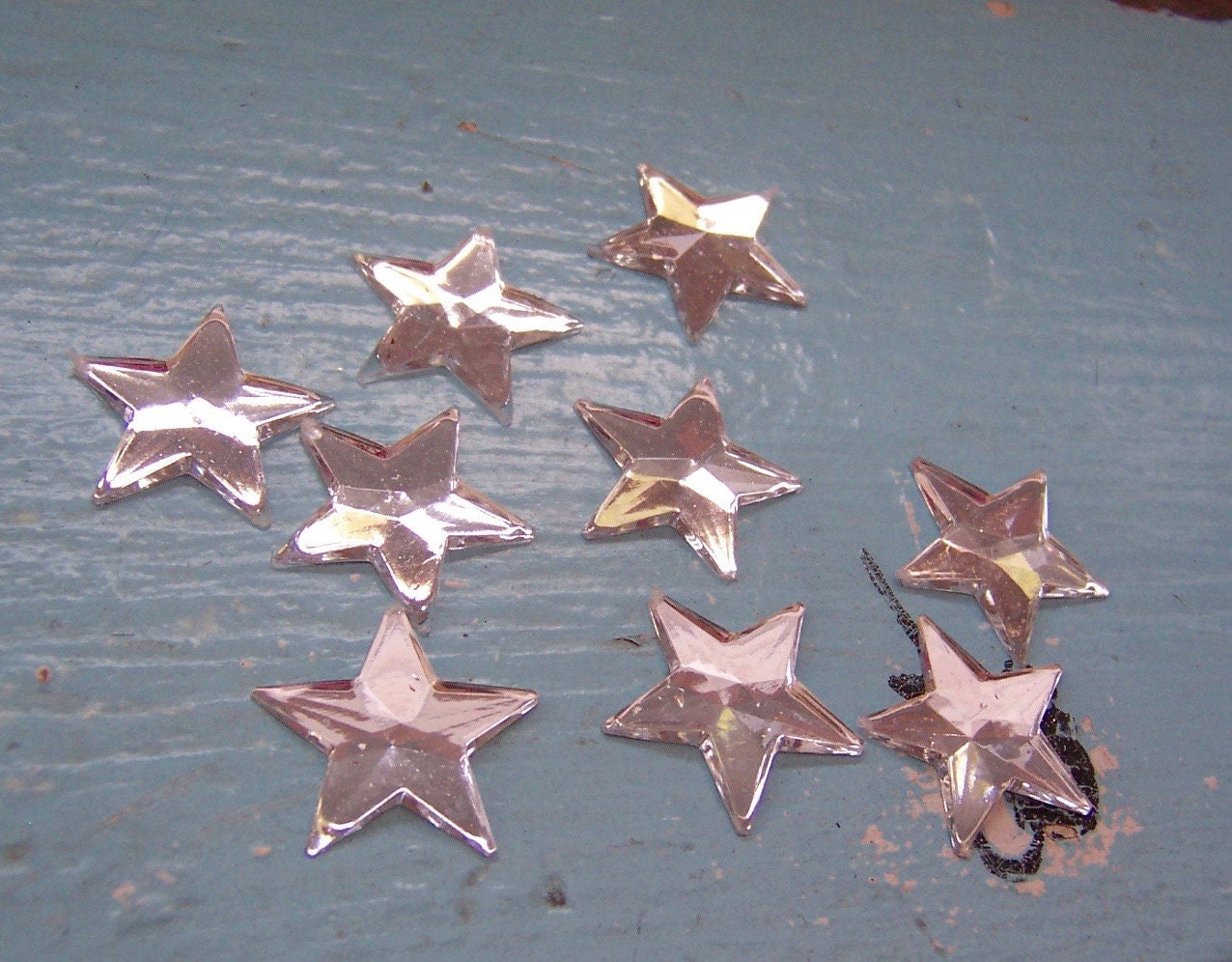 Plastic Star Beads 14mm Small Flat Bright Color Plastic Stars Resin or  Acrylic Beads 80 Pc Set 