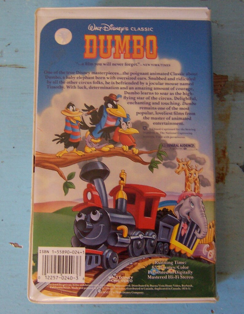 Black diamond classics dumbo vhs Etsy