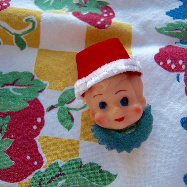 elf head / one little vintage elf head